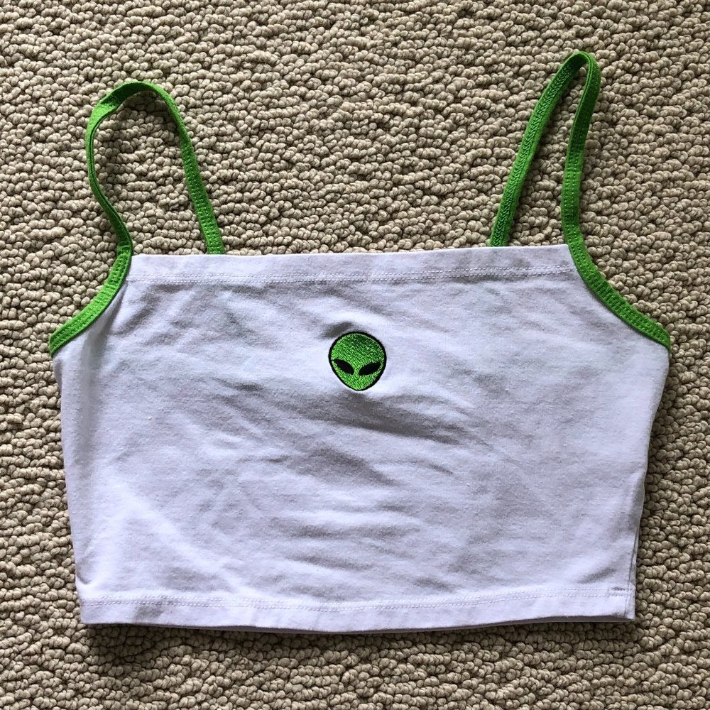 Urban Outfitters Alien Cropped Tank Top